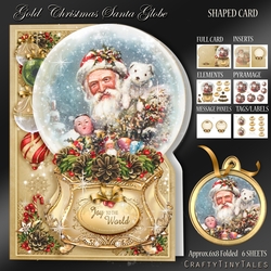Christmas Santa Globe Shaped CardKit-2