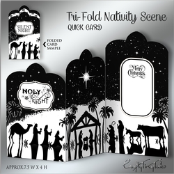 Tri-Fold Nativity Scene