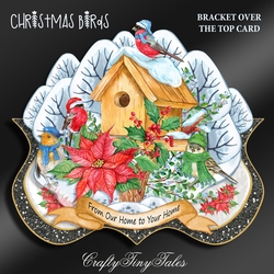 Christmas Birds Bracket Card Kit-4