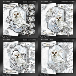 Winter Owl Fold Back BUNDLE