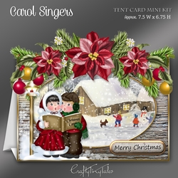 Carol Singers Christmas Tent Card-1