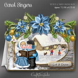 Carol Singers Christmas Tent Card-2