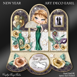 New Year Art Deco Glam Easel-1