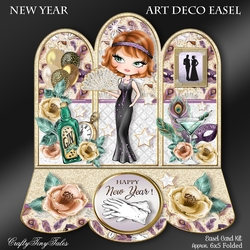 New Year Art Deco Glam Easel-2