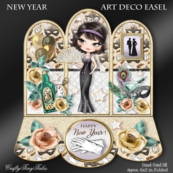 New Year Art Deco Glam Easel-4