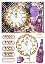 Art Deco Glam New Years CardFront-1