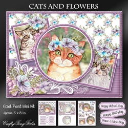 Cats And Flowers Mini Kit