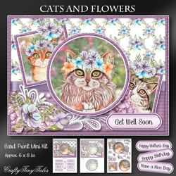 Cats And Flowers Mini Kit - 3
