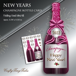 Shaped New Years Champagne Bottle