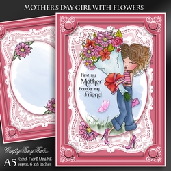 Mothers Day Girl With Flowers Kit-2
