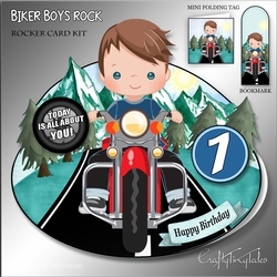 Biker Boys Rocker Card Mini Kit-1