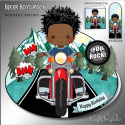 Biker Boys Rocker Card Mini Kit-4