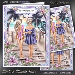 BESTIES Blonde Hair - Purple Series
