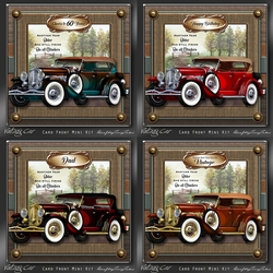 Vintage Car Card Front BUMPER