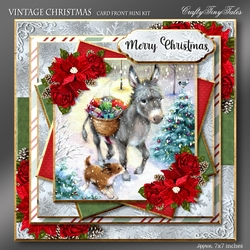 Vintage Christmas Card Front Kit-2