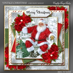 Vintage Christmas Card Front Kit-4