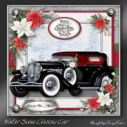 Winter Scene Classic Car Kit-1