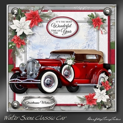 Winter Scene Classic Car Kit-2