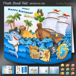Pirate Bendi Fold Card Kit