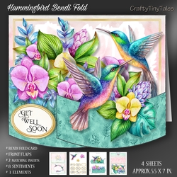 Hummingbird Bendi Fold Card