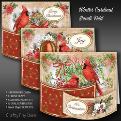 Winter Cardinal Bendi Fold BUNDLE