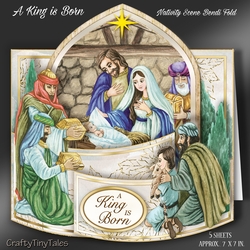 A King is Born Bendi Fold Card Kit