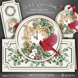 Winter Decorations Tent Card Kit.2