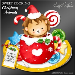 Sweet Rocking Christmas Animals # 3