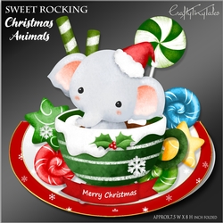 Sweet Rocking Christmas Animals # 4