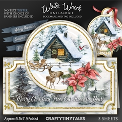 Winter Woods Circle Tent Card Kit-3