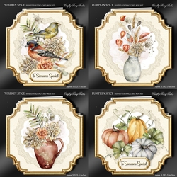 Pumpkin Spice Shaped Card-BUNDLE