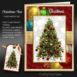 Christmas Tree 5X7 Card Front Kit-1