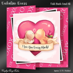 Valentine Bears Pink Foldback-2