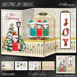 Christmas Joy Carolers Z-FOLD