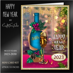 Happy New Year 6x8 Card Front Kit-3