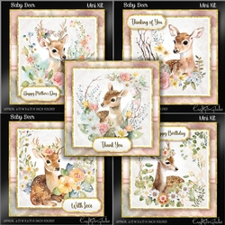 Baby Deer Card Front BUNDLE