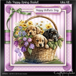 Cute Puppy Spring Basket MiniKit-1