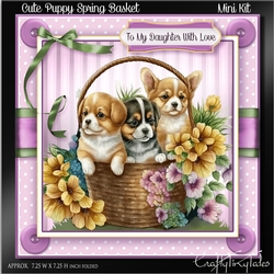 Cute Puppy Spring Basket MiniKit-2