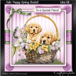 Cute Puppy Spring Basket MiniKit-4