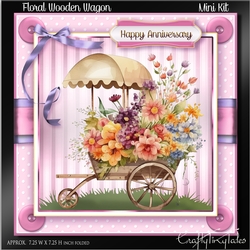 Floral Wooden Wagon MiniKit-8
