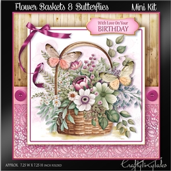 Flower Baskets & Butterflies Kit-1