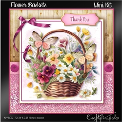 Flower Baskets & Butterflies Kit-6