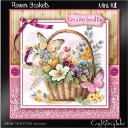 Flower Baskets & Butterflies Kit-7