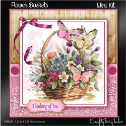 Flower Baskets & Butterflies Kit-8