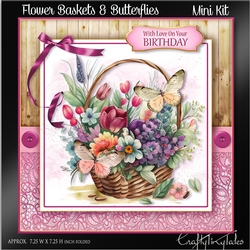 Flower Baskets & Butterflies Kit-9