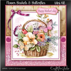 Flower Baskets & Butterflies Kit-10