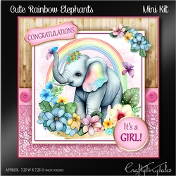 Cute Rainbow Elephants Kit-4