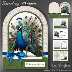 Ravishing Peacock Shaped Card Kit-1
