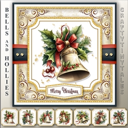 Bells And Hollies Card Topper Kit