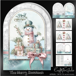 The Merry Snowman Shaped Card Kit-1